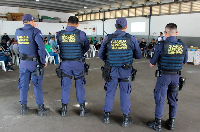 Forças integradas de segurança comemoraram os 23 anos de fundação da Guarda Municipal de Várzea Grande