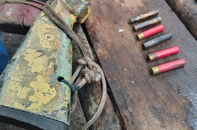 Força Tática impede invasão de terra para garimpo ilegal e apreende armas de fogo em Juruena