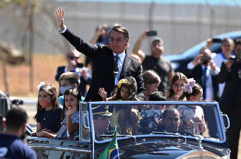 Bolsonaro estrela 7 de Setembro enxuto em Brasília