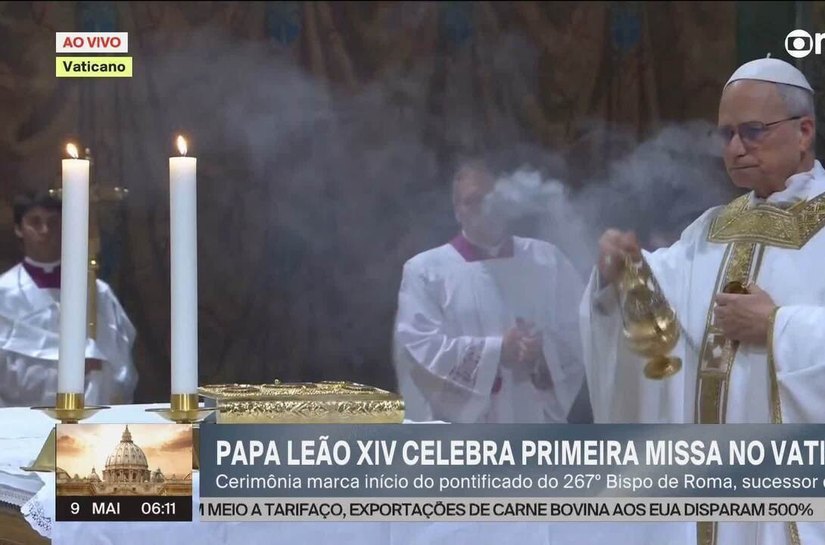 Papa Leão XIV pede que a Igreja seja um 'farol que ilumina as noites do mundo' em homilia de 1ª missa