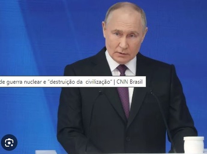 Putin alerta Ocidente para risco de guerra nuclear e “destruição da civilização”