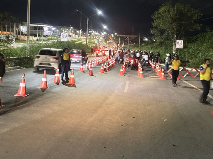 Operação Lei Seca termina com três prisões e 52 motos removidas em Cuiabá