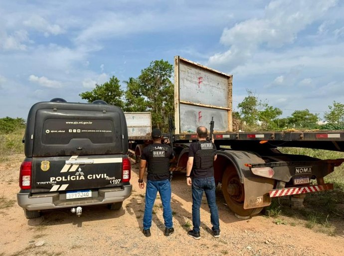 Polícia Civil recupera no Pará carretas furtadas de pátio de veículos apreendidos em Confresa,MT