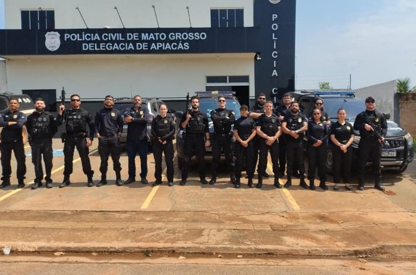 Polícia Civil cumpre mandados contra faccionados envolvidos com o tráfico de drogas em Apiacás, MT