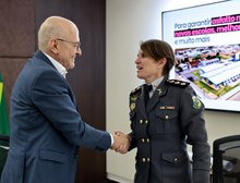 Governador Otaviano Pivetta anuncia coronel da PM Susane Tamanho para comandar Sesp