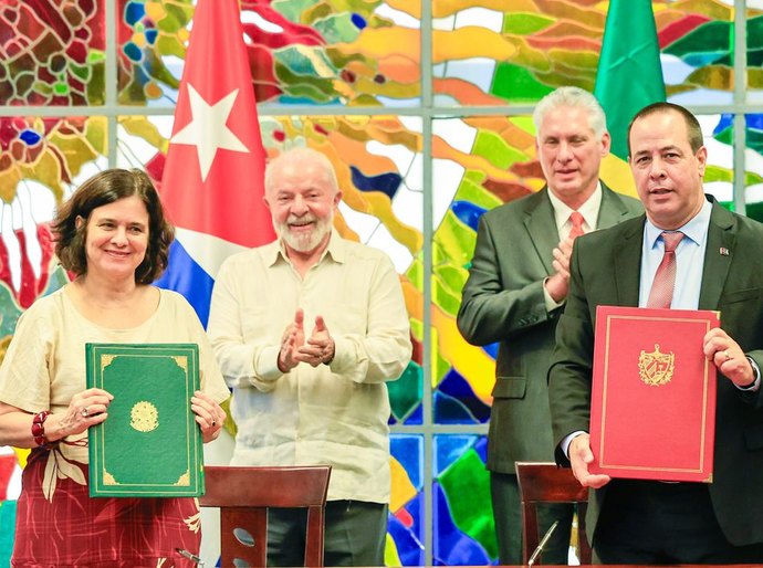 Brasil assina acordos de cooperação em vários setores com Cuba