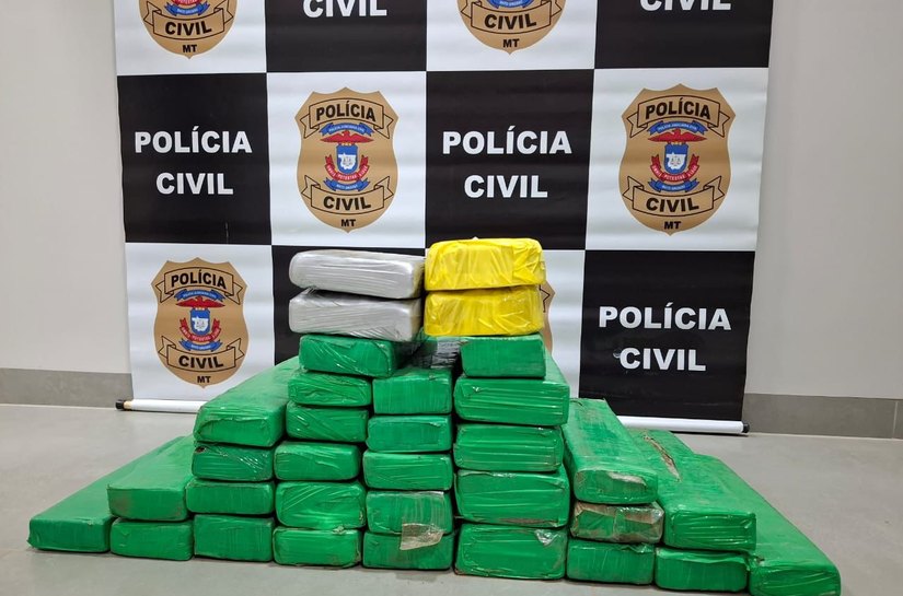 Polícia Civil apreende 32 quilos de drogas em Juara