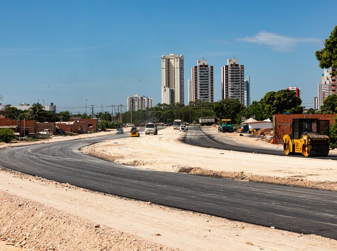 Obras do prolongamento da Avenida Parque do Barbado chegam a 90% de execução