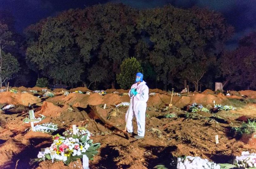 Brasil bate recorde e registra 4.249 mortes por Covid-19 em 24 h