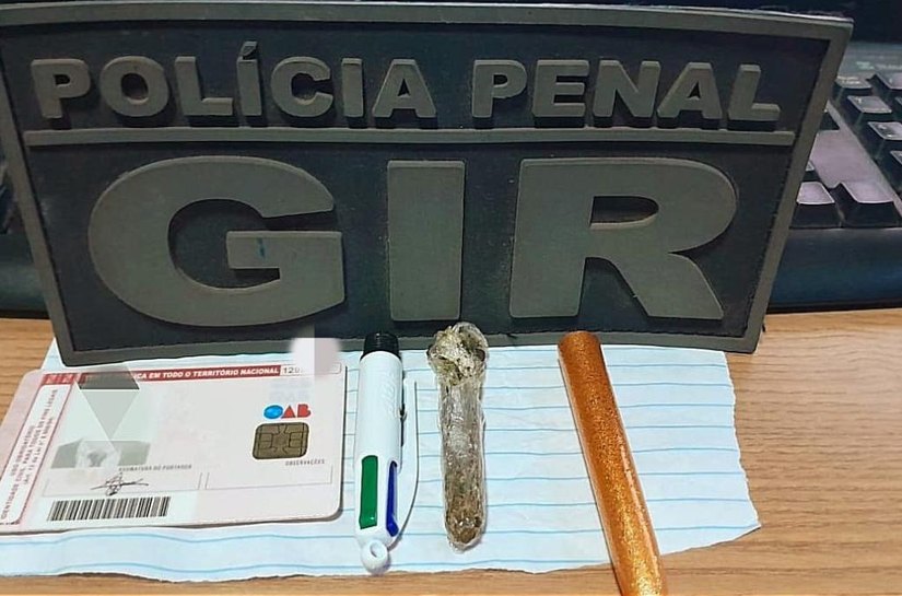 Advogado é preso ao tentar entregar droga a preso de segurança máxima na Penitenciária Central de Cuiabá