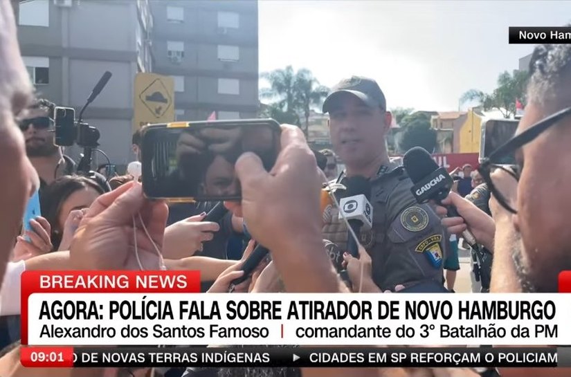 Atirador de Novo Hamburgo morre após mais de 9 horas de cerco policial