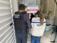 Polícia Civil e Vigilância Sanitária interditam terceira empresa em Cuiabá por atuação irregular