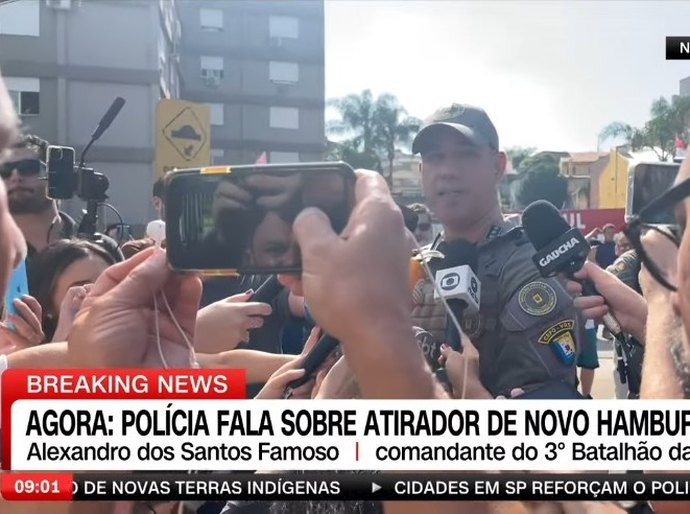 Atirador de Novo Hamburgo morre após mais de 9 horas de cerco policial