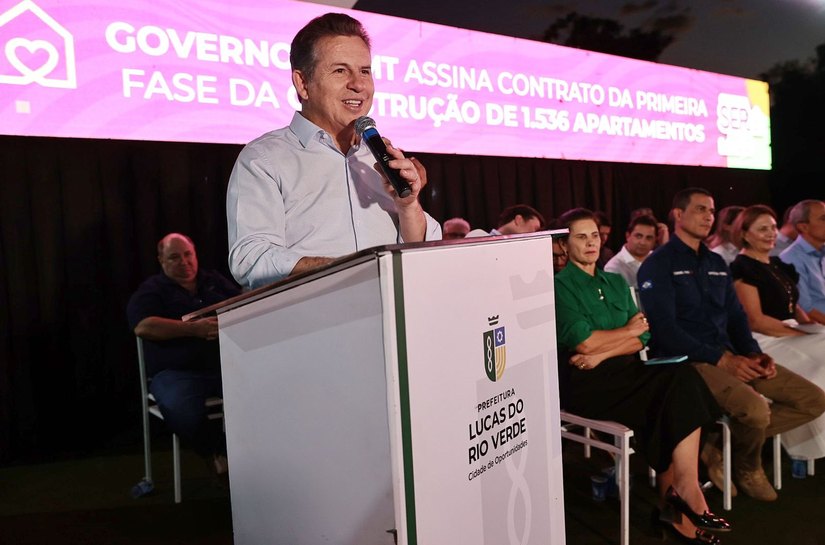 Governador dobra meta e autoriza 3.036 moradias em Lucas do Rio Verde, MT