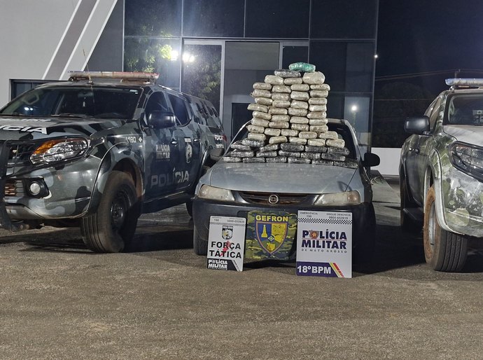 Forças de segurança apreendem 57 quilos de supermaconha e causam prejuízo de R$ 180 mil às facções criminosas