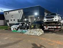 Forças de segurança apreendem 376 quilos de drogas e quatro armas de fogo; prejuízo ao crime de R$ 5 milhões