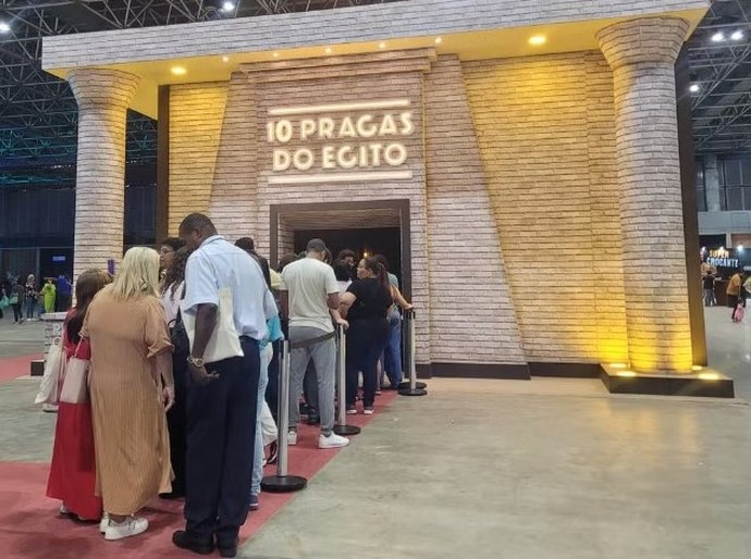 Dez Pragas do Egito e Travessia do Mar Vermelho: exposição imersiva na Expo Cristã conduz visitantes para trecho do Antigo Testamento