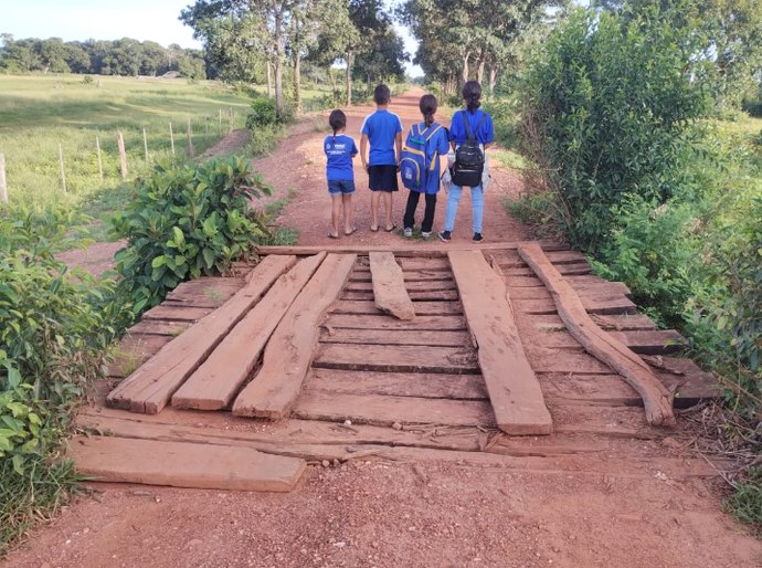 Defensoria solicita reconstrução ou reparo imediato de ponte danificada em Nossa Senhora do Livramento, MT