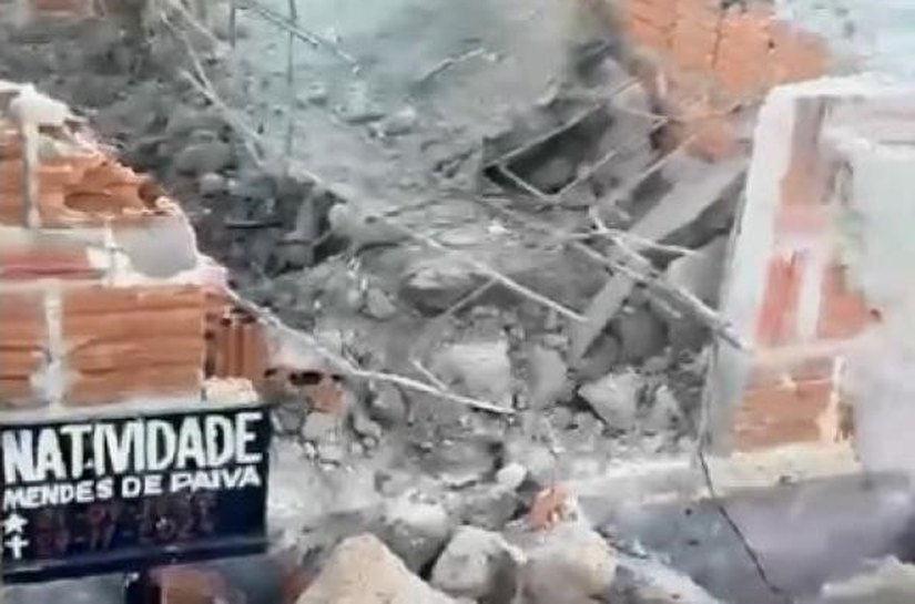 Filho morre esmagado após túmulo do pai desabar durante reforma em cemitério de MT