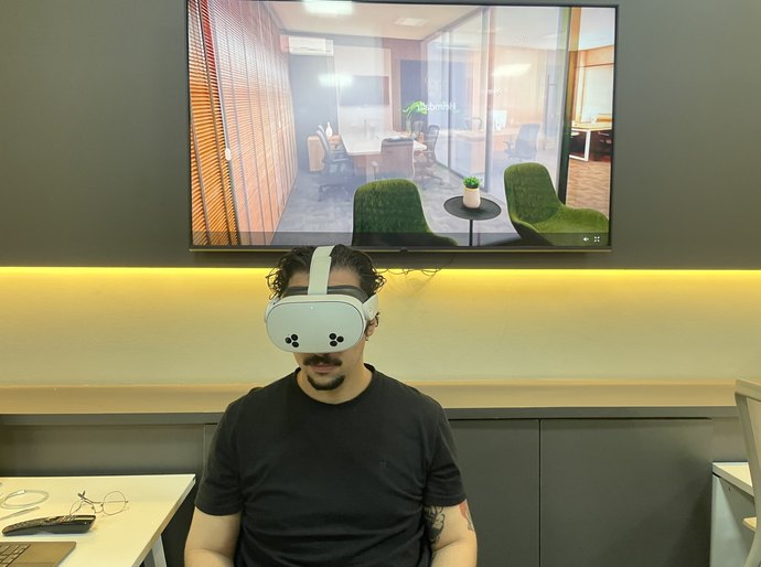 Empresa de MT leva realidade virtual para apresentar projetos de arquitetura e design em feira do agronegócio