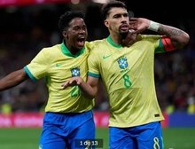 Brasil busca empate com a Espanha em jogo de três pênaltis no Santiago Bernabéu