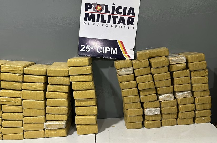 Polícia Militar apreende 100 kg de drogas e prende nove pessoas em flagrante em Várzea Grande