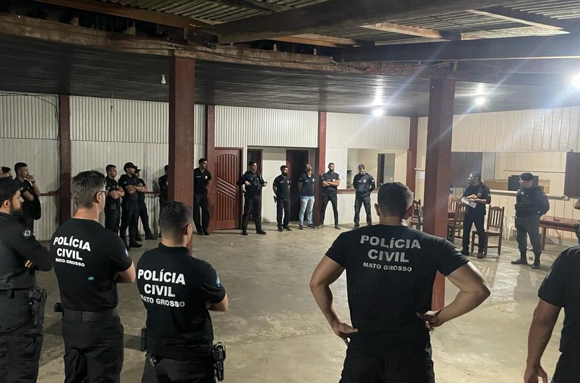 Polícia Civil deflagra operação contra integrantes de facção criminosa em Marcelândia, MT