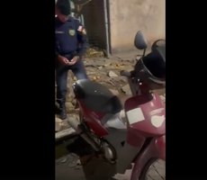 Veja Fotos e Vídeo: GM/VG recupera motocicleta Honda Biz furtada no bairro Araés, em Cuiabá