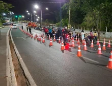 Operação Lei Seca fiscaliza 209 motocicletas, remove 48 e prende uma pessoa em Várzea Grande