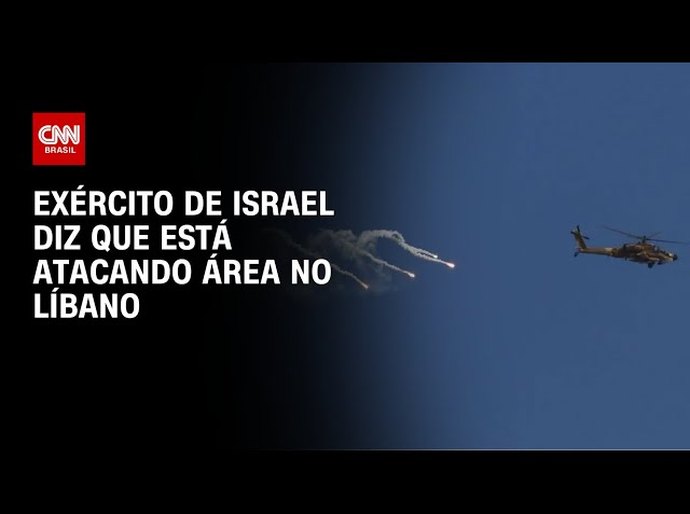 Helicópteros de Israel atacam território do Líbano em meio a conflito com Hamas