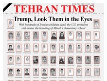 Um veículo de comunicação iraniano publica fotos das crianças mortas na escola: “Trump, olhe nos olhos delas”
