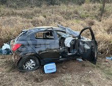 Capotamento brutal na BR-163 mata duas pessoas e deixa três em estado grave em Rondonópolis, MT