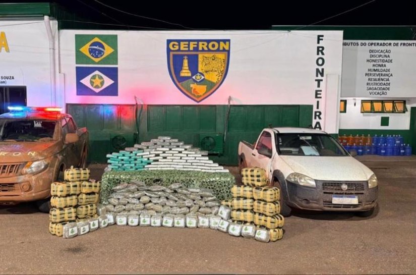 Gefron apreende 250 quilos de drogas e causa prejuízo de R$ 690 mil às facções criminosas