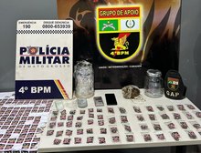 PM detém mulheres com 62 porções de supermaconha customizadas com nome de facção criminosa