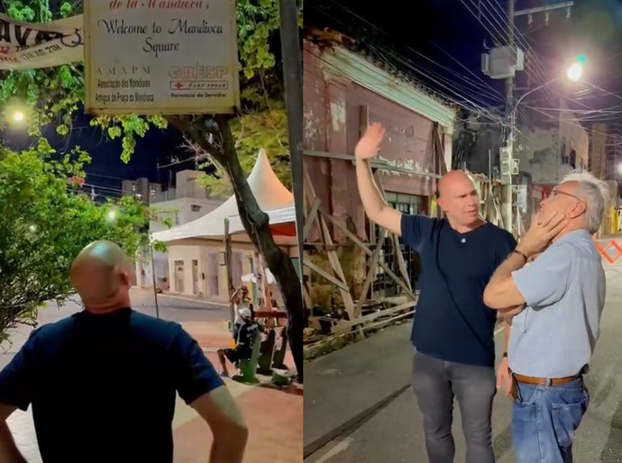 Abílio  anuncia calçadão noturno e restauração de casarões na Praça da Mandioca