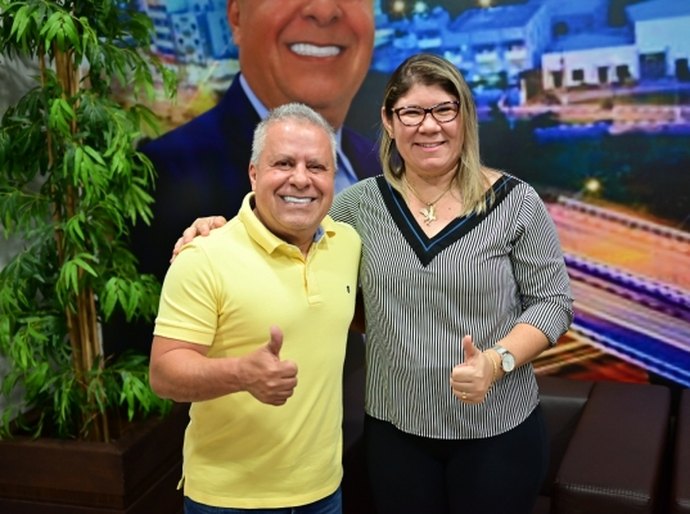 Chico recebe prefeita de São Félix do Araguaia nesta segunda-feira (11)