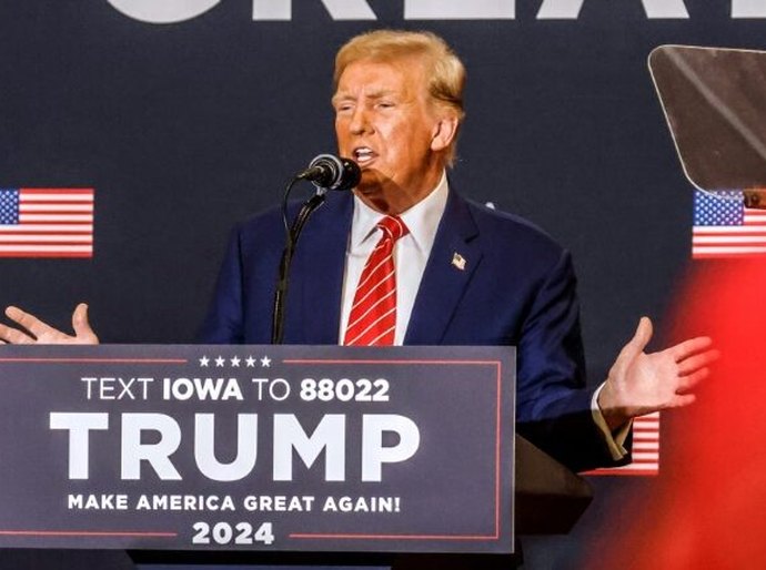 Trump varre as prévias de Iowa