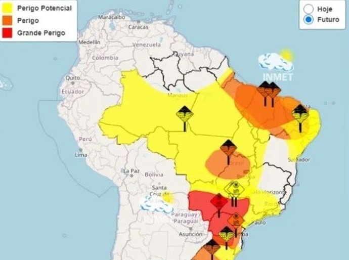 Onda de calor: Inmet emite alerta vermelho de grande perigo para 5 estados; veja previsão