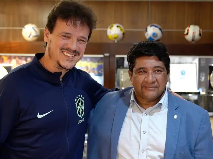 De volta ao comando da CBF, Ednaldo Rodrigues demite Fernando Diniz
