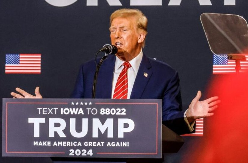 Trump varre as prévias de Iowa