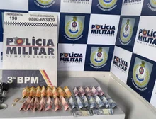 Polícia Militar prende homem após roubo de farmácia com arma de brinquedo
