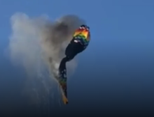 Oito pessoas morrem em queda de balão que pegou fogo em Praia Grande,SC