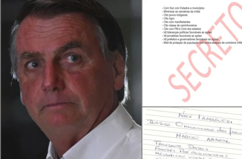As anotações e documentos secretos que a PGR usa para acusar Bolsonaro e aliados na trama golpista