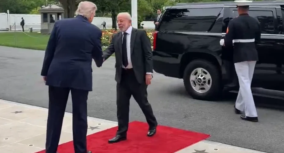 Lula chega à Casa Branca para encontro com Trump