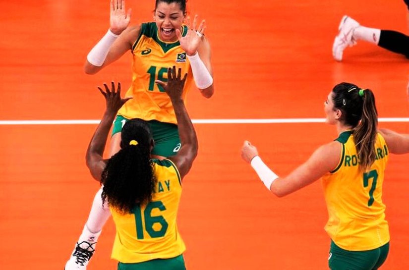 Sem Tandara, Brasil vence Coreia do Sul e duela com EUA pelo ouro no vôlei