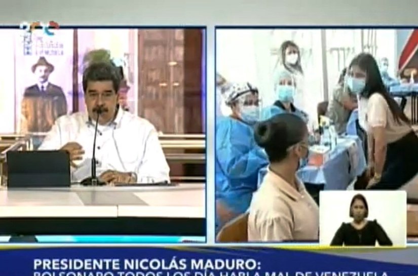 Maduro chama Bolsonaro de imbecil por dizer que vacina provoca Aids