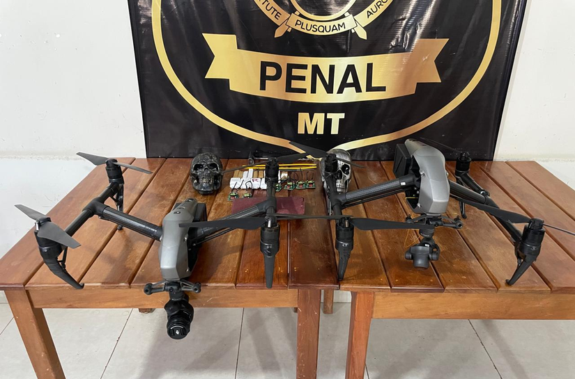 Drone é interceptado e materiais ilícitos são apreendidos em unidade prisional