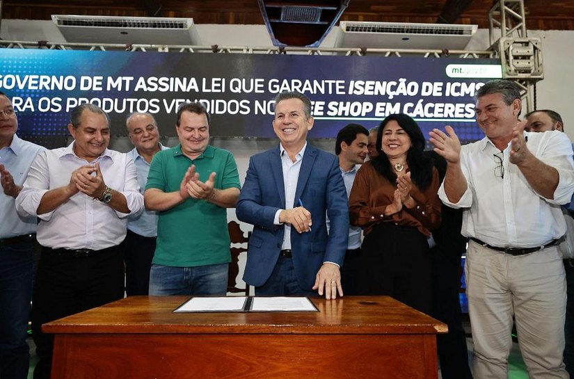 Governador afirma que Free Shop vai dar 'impulso novo' para a Região Oeste de MT