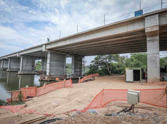 Ponte e viaduto do Rodoanel estão com mais de 90% de execução