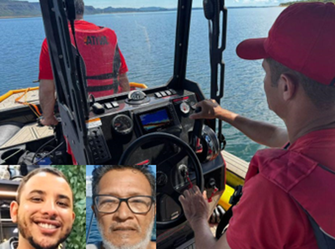 Corpo de Bombeiros realiza buscas por desaparecidos após naufrágio de embarcação